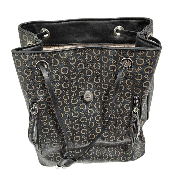 Guess Genuine Leather Mini Backpack Purse for Women: Anti-Theft Designer Leath main image 11